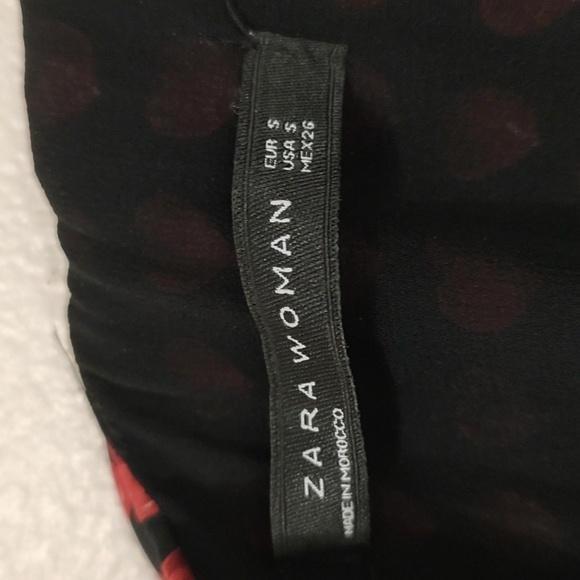 Zara Heart Print Smock Long Sleeve Dress Romper Size S - Picture 9 of 10